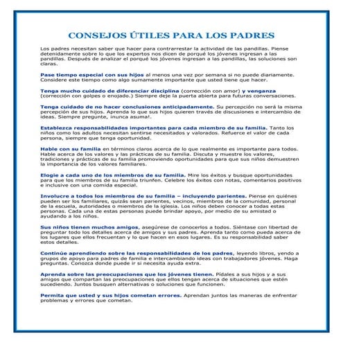 Consejos útiles para los padres (1)