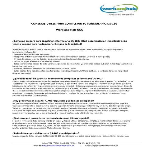 Consejos utiles para completar tu formulario ds | PDF