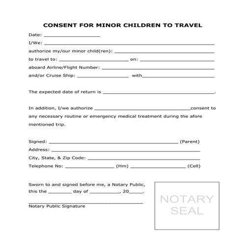 Consent for minor_children_to_travel