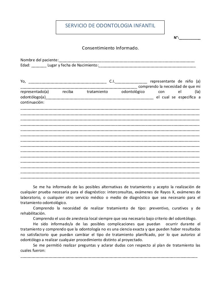 Consentimiento informado