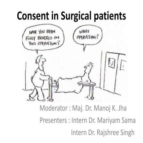 Consent in surgical patient