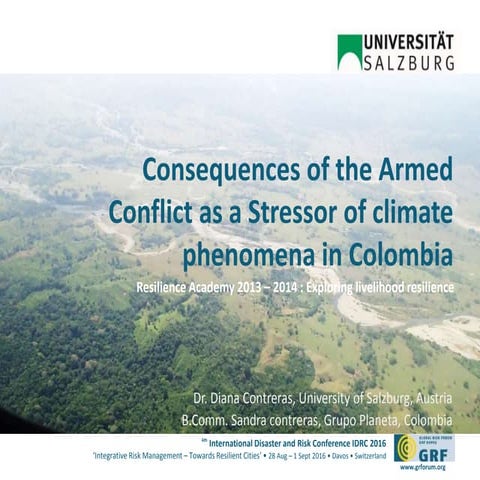 Consequences of the Armed Conflict as a Stressor of Climate Change in Colombi...