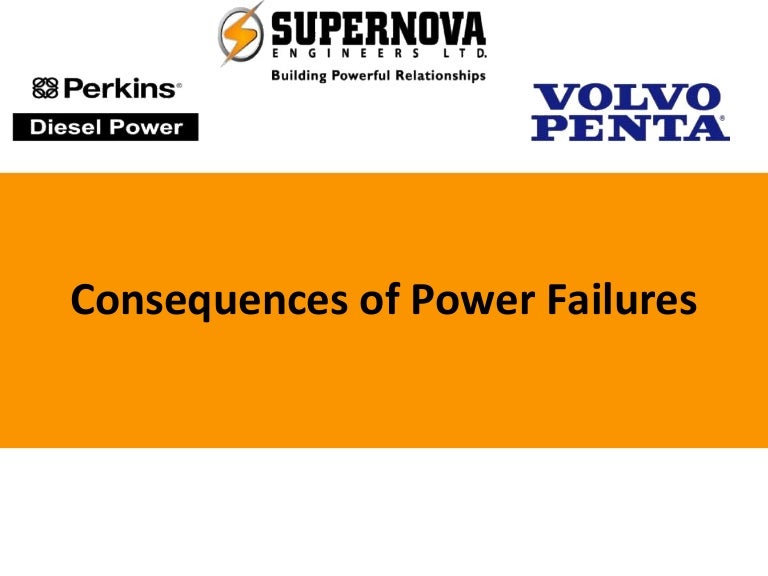 Consequences of Power Failures