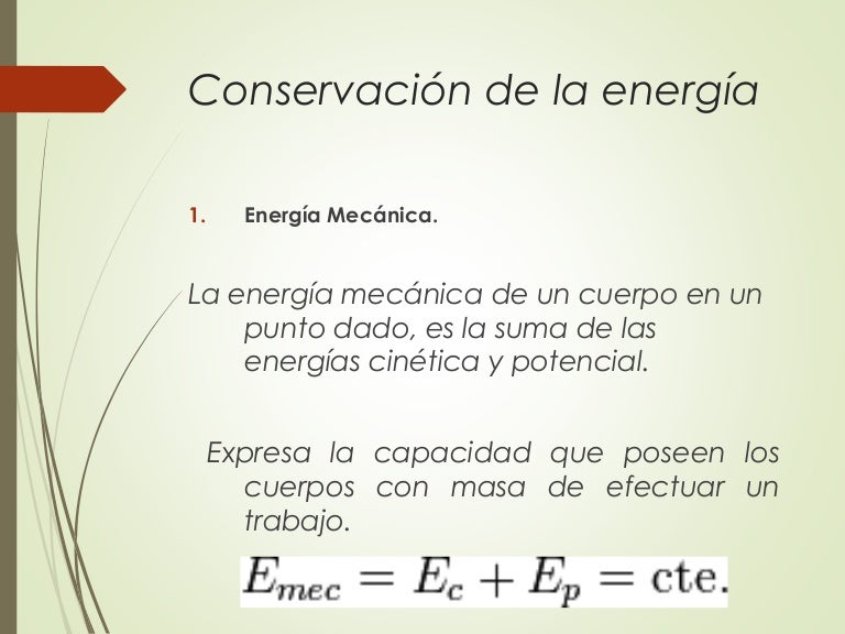 O Que Significa Afirmar Que A Energia Se Conserva