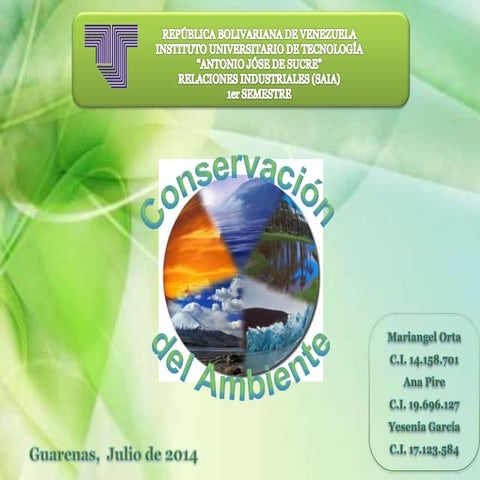 Conservación del Ambiente