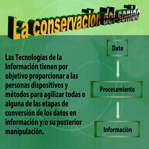 Conservación del sonido
