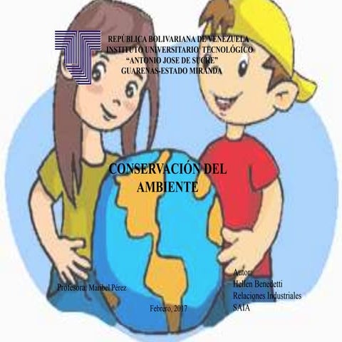 Mapa conceptual. Conservación del  Ambiente 