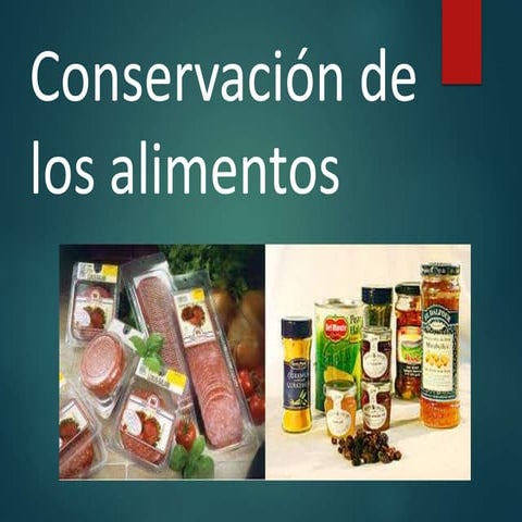 Conservación de alimentos diapositiva | PPTX
