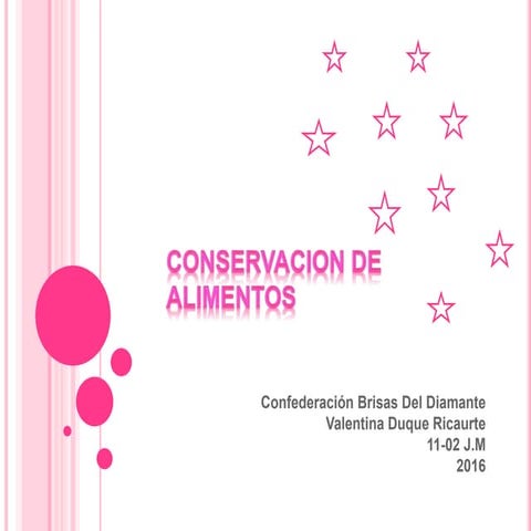Conservación de alimentos diapositiva | PPTX