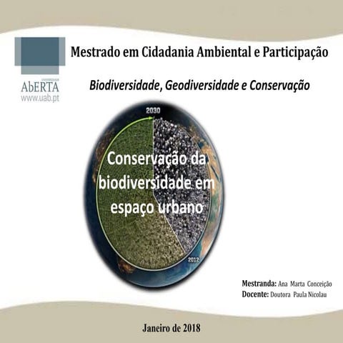 Conservação em meio urbano ana marta conceição (1)