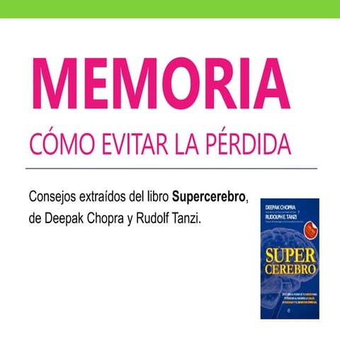 Memoria - cómo conservarla