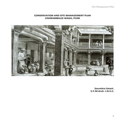 Conservation   site management plan -vishrambaug vada, pune