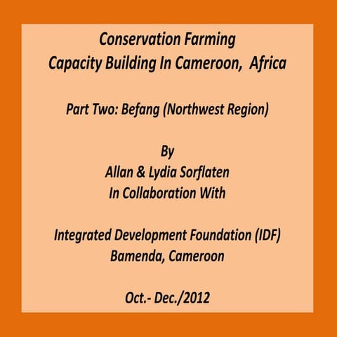 Conservation farming  cameroon part 2 befang