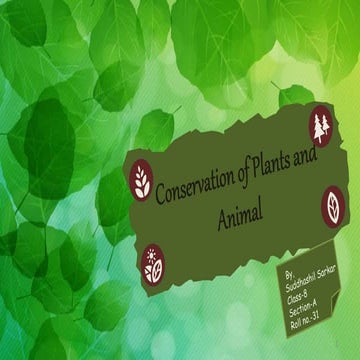 Conservation of wildlife and Forest (Class 8)
