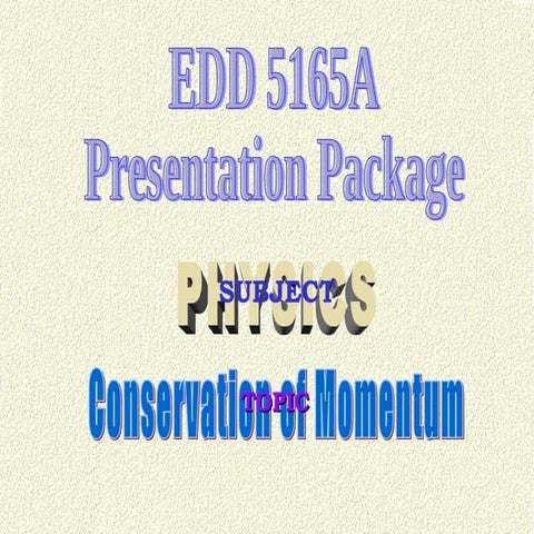 Conservation Of Momentum