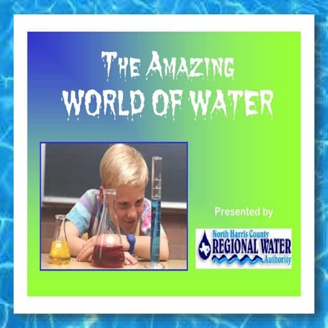 Conservation of water