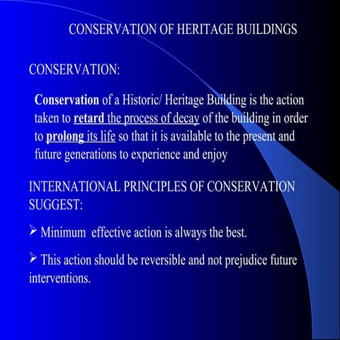 Conservation slide show