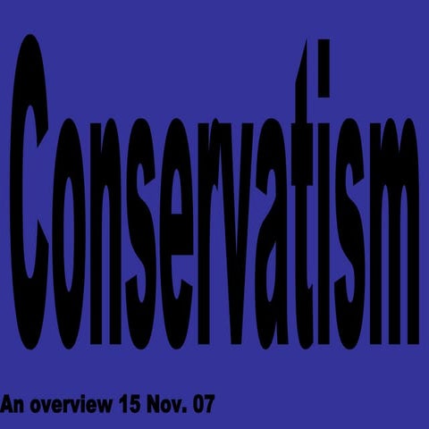 conservatism traditional and new right