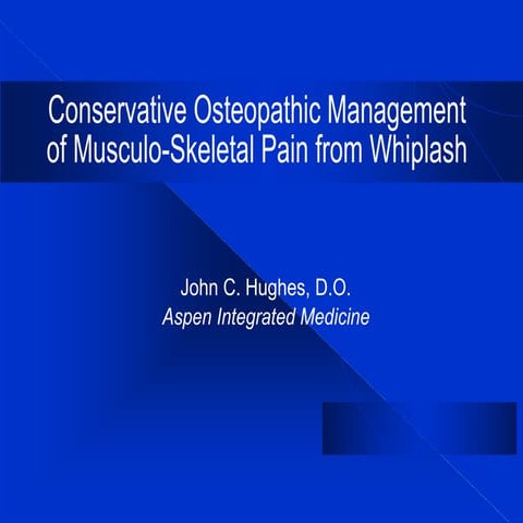 Spinal Osteopathic Manipulative Therapy (OMTh) Revisited by Manual ...