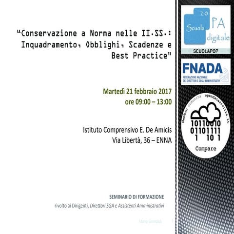 Conservazione digitale nelle II.SS