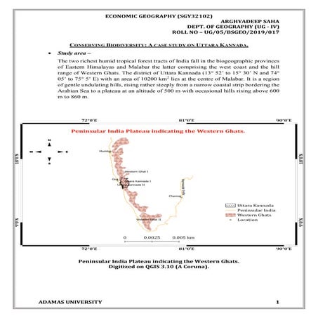 Conserving biodiversity a case study on Uttara Kannada, India.