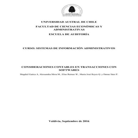 Consideraciones Contables en Transacciones con Softwares