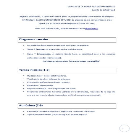 Consideraciones contenidos cursillopau