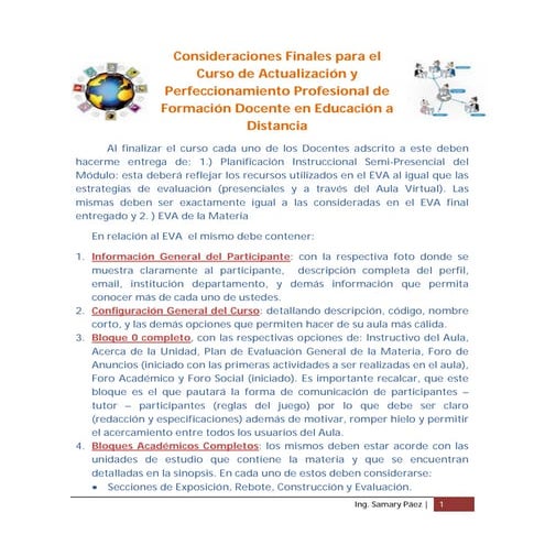 Consideraciones Finales Del Curso