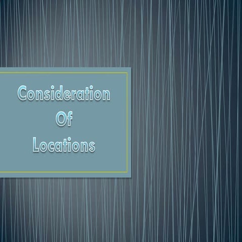 Location analysis | PPT