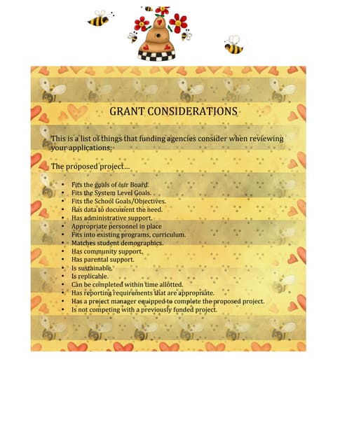 Considerations