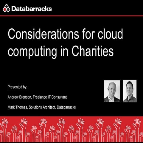 Considerations for cloud computing in charities