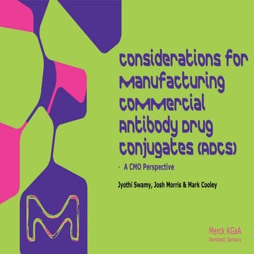 Considerations for Manufacturing Commercial Antibody Drug Conjugates ...