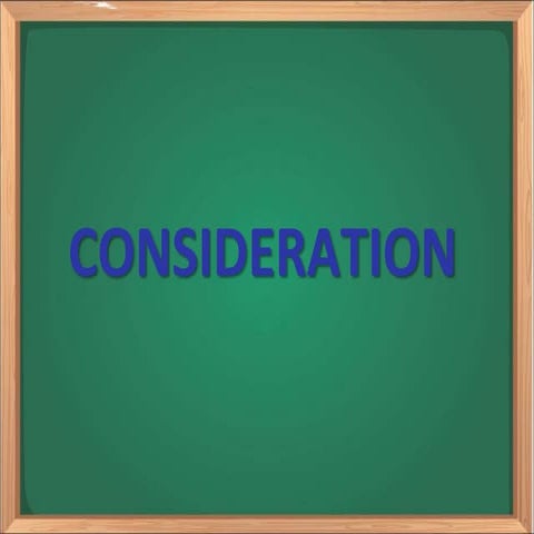 Introduction to Consideration | PPTX