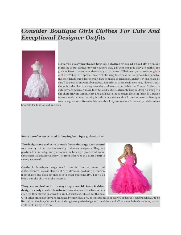 girls boutique brands