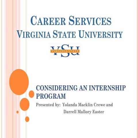 Considering an Internship Program