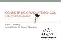 resume writing considering graduate school