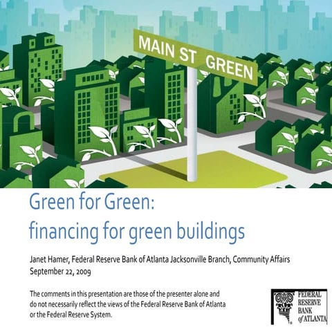 Considering Green Opportunities  Hamer