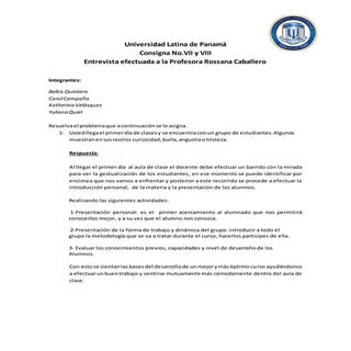 Consigna no vii y no viii corregida