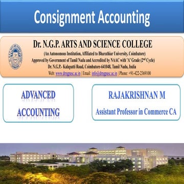 Consignment accounting - 2 