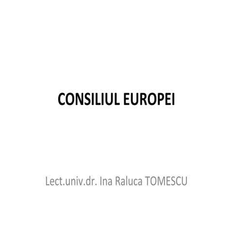 Consiliul europei