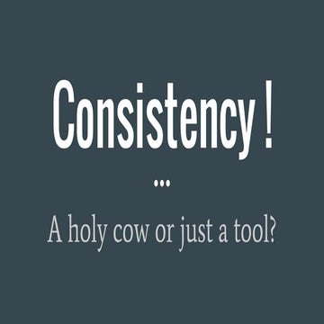 About UX Consistency 