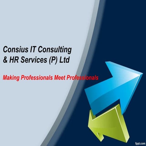 CONSIUS IT CONSULTING AND HR SERVICES (P) LTD