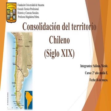 Consolidación del territorio chileno (xix) ..