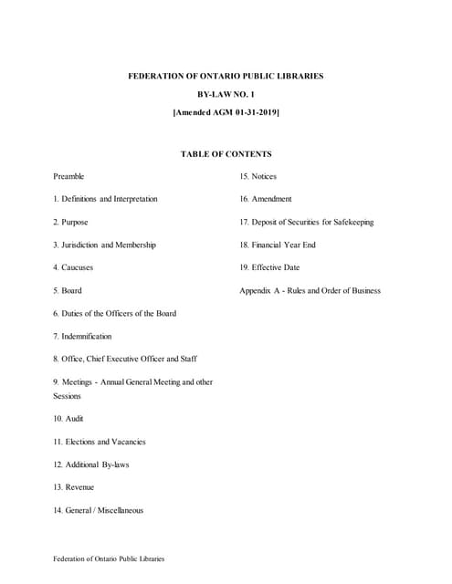 Consolidated federation by laws-amended_agm_2019_01-31
