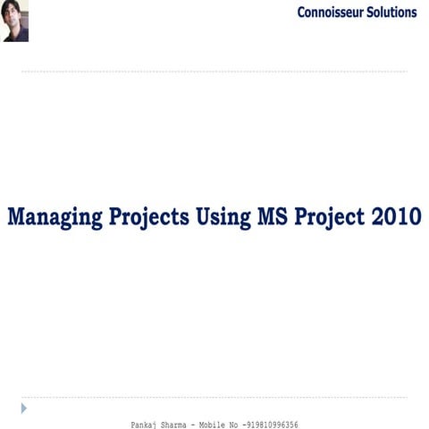 PPTs on MS Project 2010