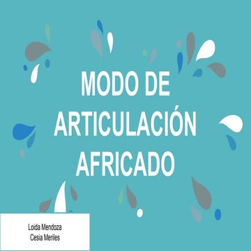 consonantes africadas del lenguaje humano
