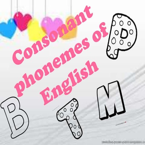 Consonant phonemes