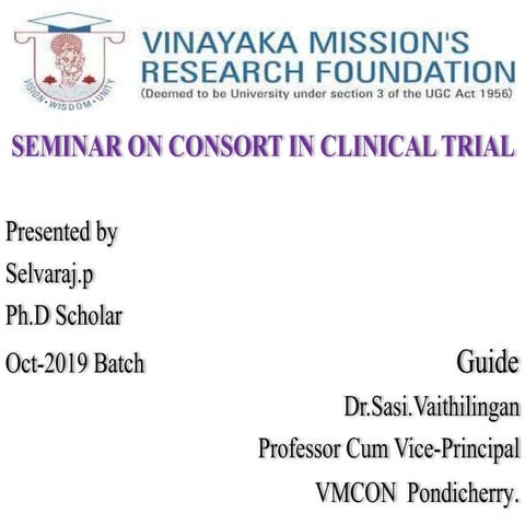 Consort in clinical trial. PHASES CLINICAL TRIALS.EVIDENCE-BASED PRACTICE (E...