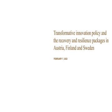 OECD-Vinnova workshop, 7-8 February 2022