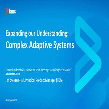 Expanding our Understanding: Complex Adaptive Systems